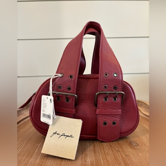 Free People Say Yes Bag in Oxblood NWT - Picture 2 of 7